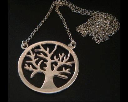 Tree Of Life Necklace, Stunning, Sterling Silver with 50cm Chain - Click Image to Close