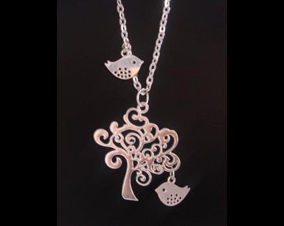 Tree of Life Necklace with Birds & Antique Tree of Life Pendant