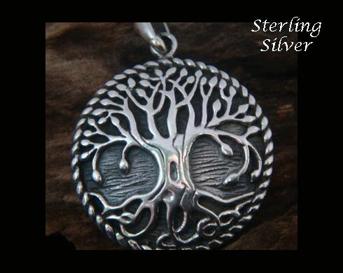 Stunning Celtic Design Tree of Life Pendant, Convex & Engravable - Click Image to Close