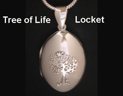 Locket | Tree of Life Locket with Sterling Silver TOL Pendant - Click Image to Close