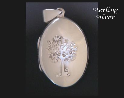 Locket | Tree of Life Locket with Sterling Silver TOL Pendant - Click Image to Close