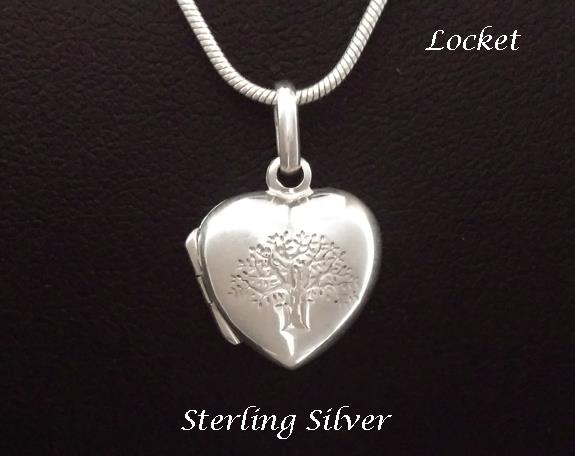 Tree of Life Locket Necklace Pendant 925 Sterling Silver - Click Image to Close