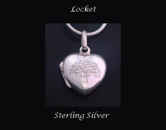 Tree of Life Locket Necklace Pendant 925 Sterling Silver - Click Image to Close