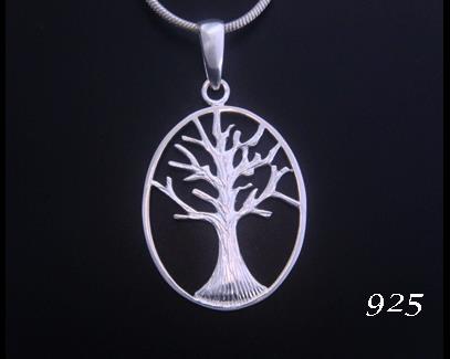 Sterling Silver Tree of Life Necklace Pendant with Chain