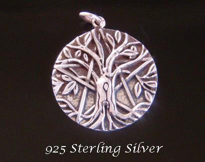 Celtic Design Tree of Life Pendant Patina Antiqued Finish