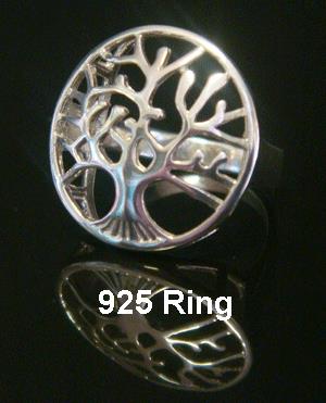 Stunning Sterling Silver Tree of Life Ring | Size 7 - Click Image to Close