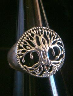 Celtic Design Tree Of Life Ring | Size 7 | Sterling Silver Ring - Click Image to Close